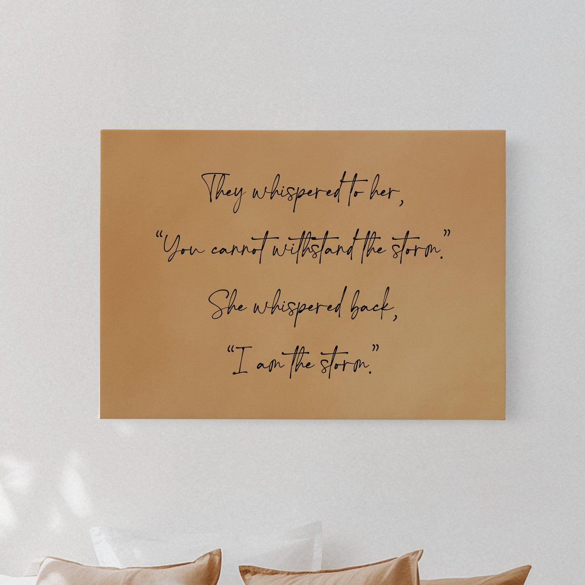 I Am the Storm Quote Art