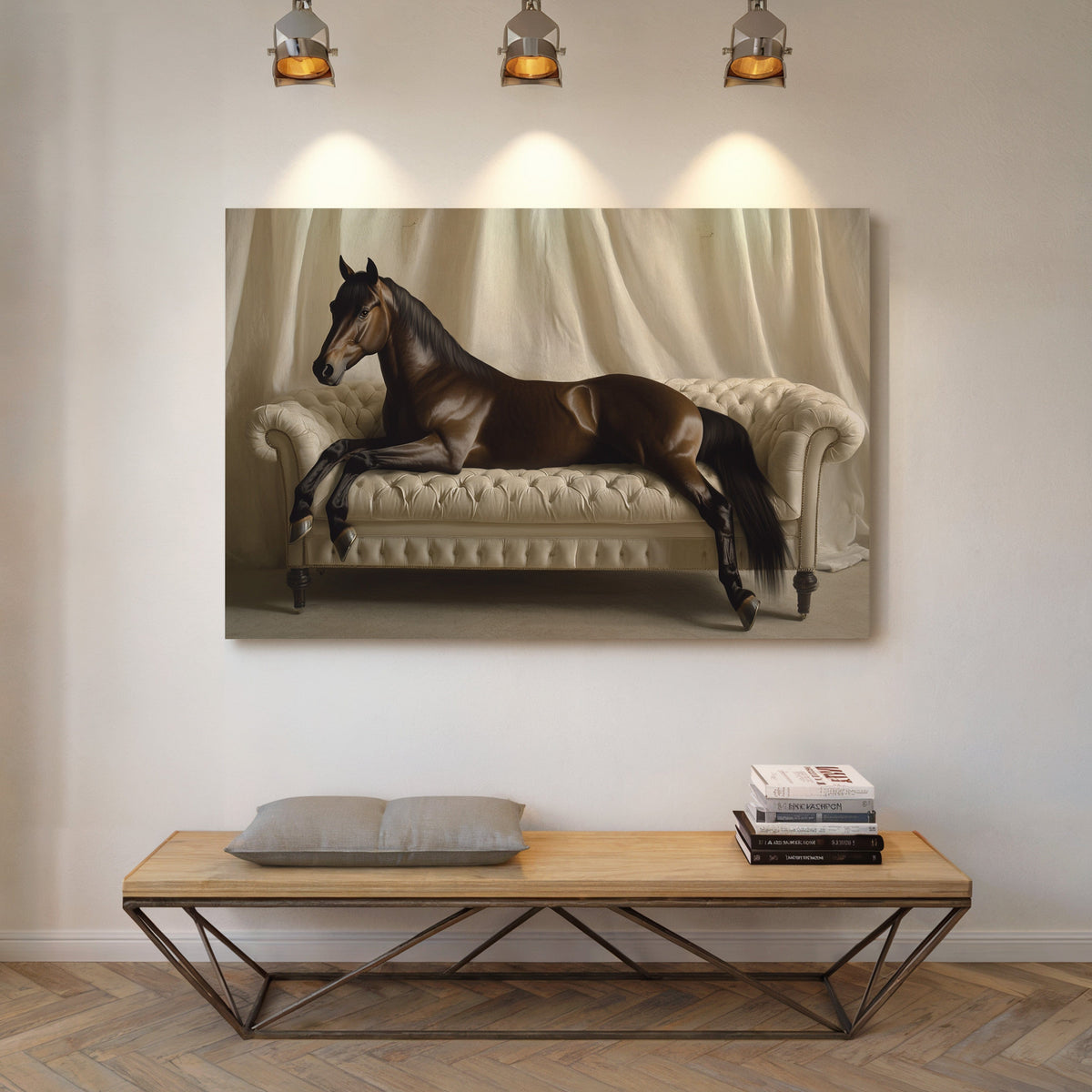 Surreal Horse Lounge Fine Art Print