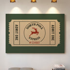 North Pole Express Ticket Print