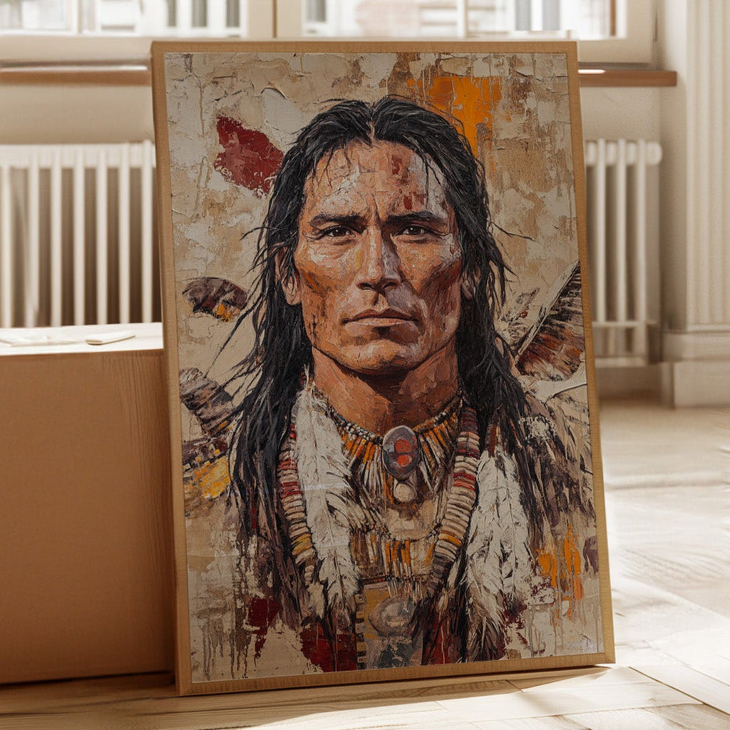 Spirit of the Plains Warrior Portrait