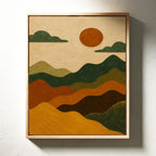 Desert Dunes Under Burnt Sun
