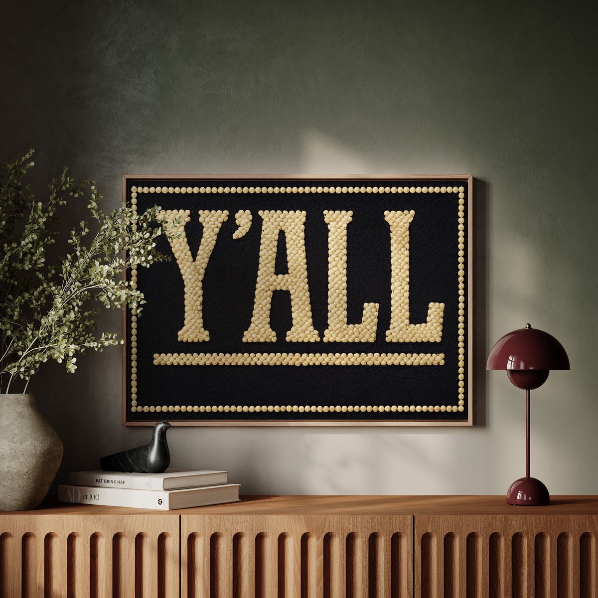 Y’ALL Western Beaded Sign