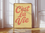 C’est La Vie Retro Wall Art