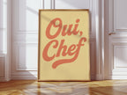 Oui Chef Kitchen Wall Art
