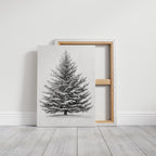 A Blanket Of White Snow-Covered Pine