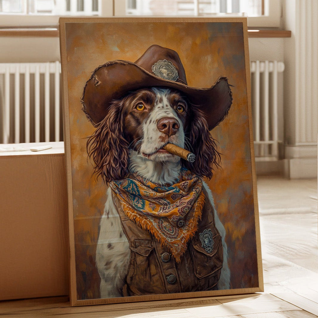 English Springer Spaniel Cowboy Sheriff