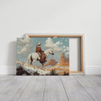 High Desert Scout on Painted Horse