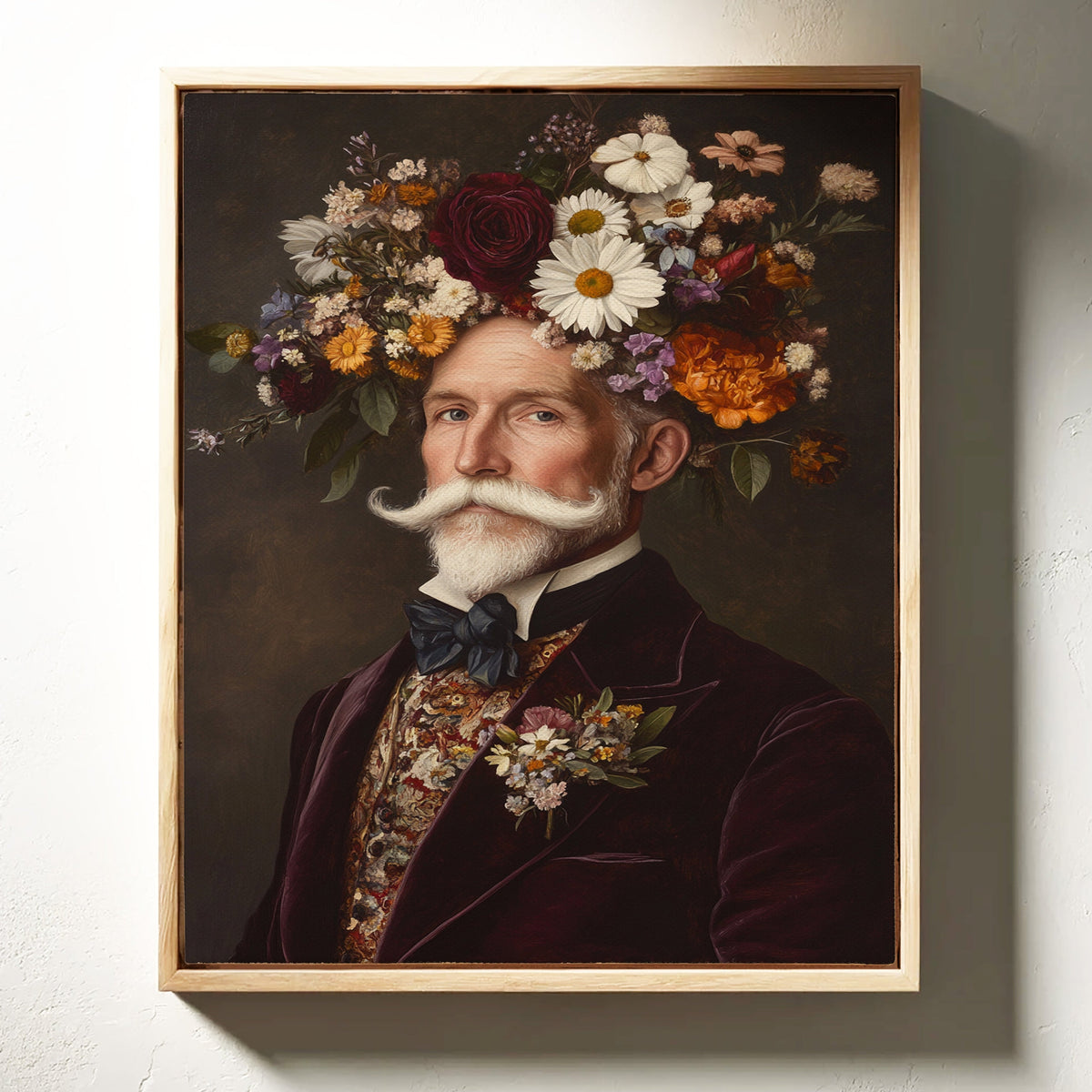 Velvet Gentleman in Wildflower Crown
