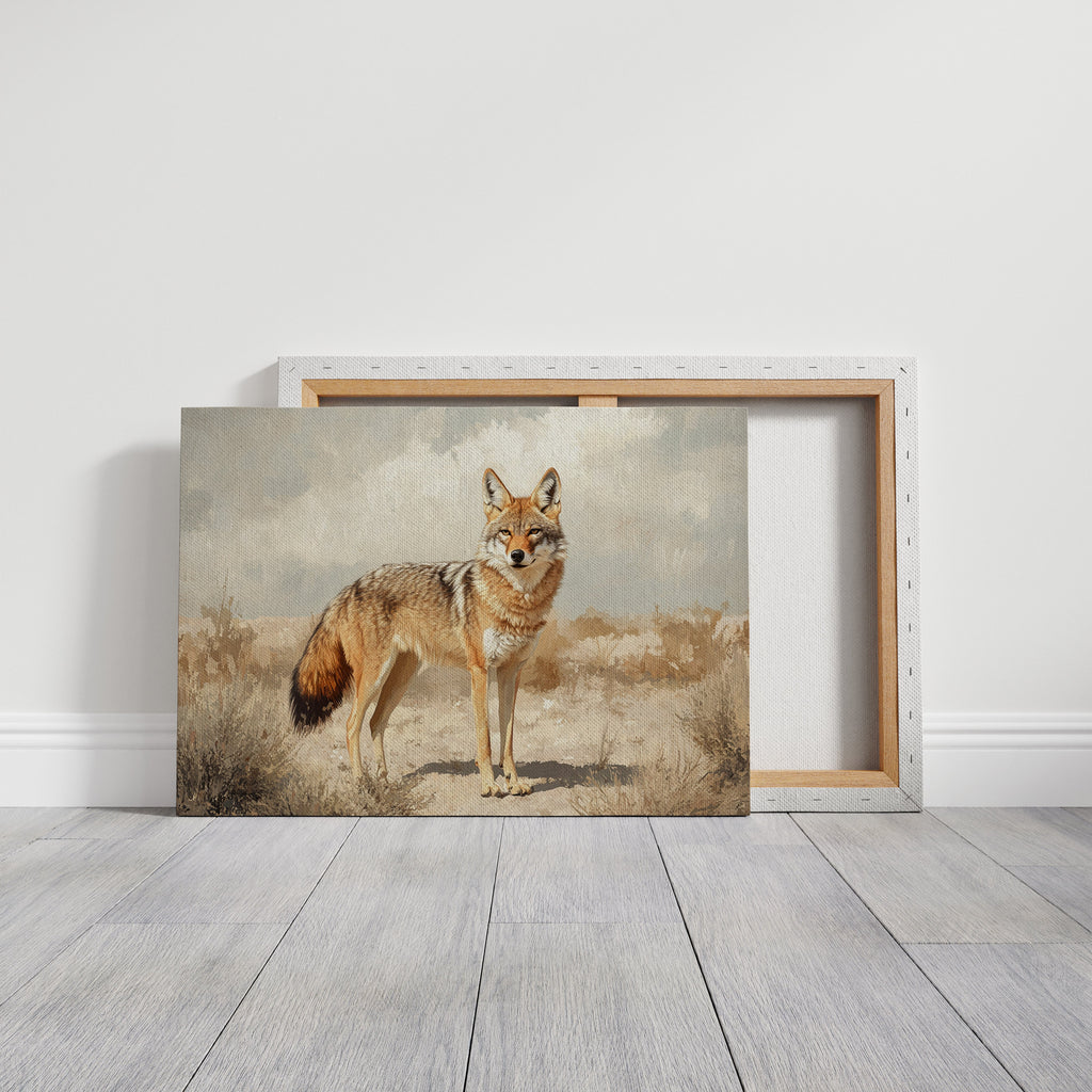 Lone Coyote in the Sun