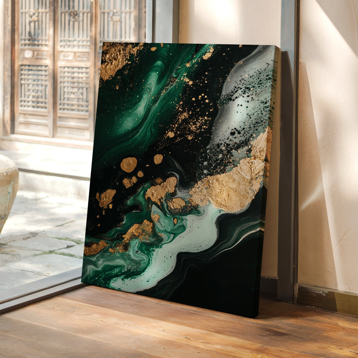 Emerald Rush with Gilded Horizon