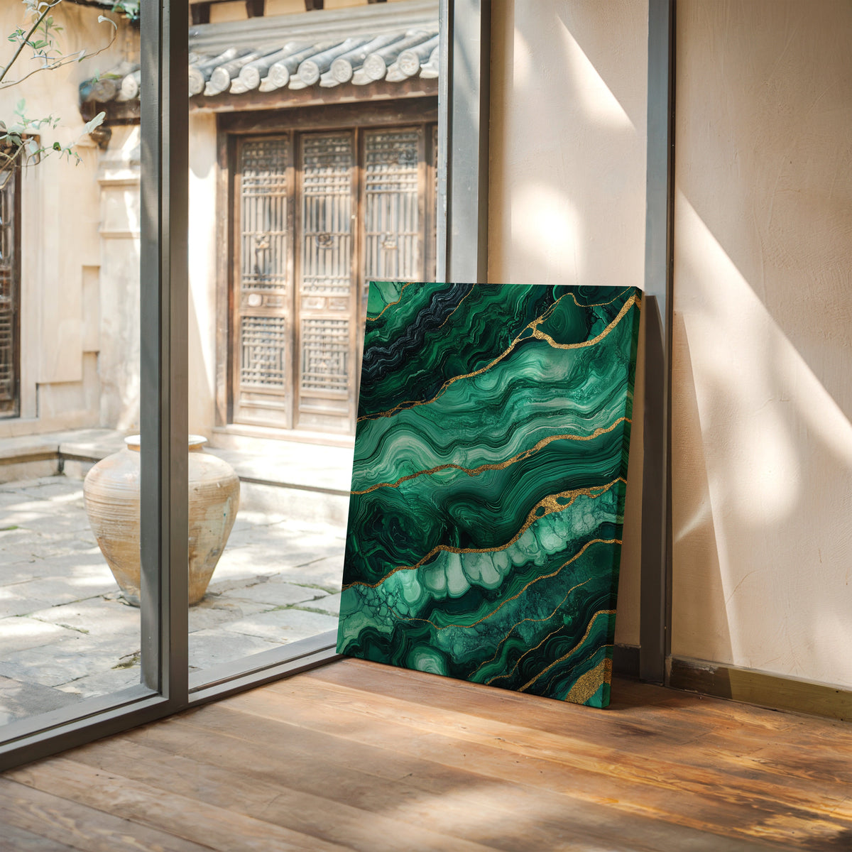 Veins of Emerald and Golden Earth