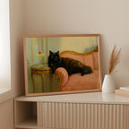 Regal Cat with a Cherry Martini