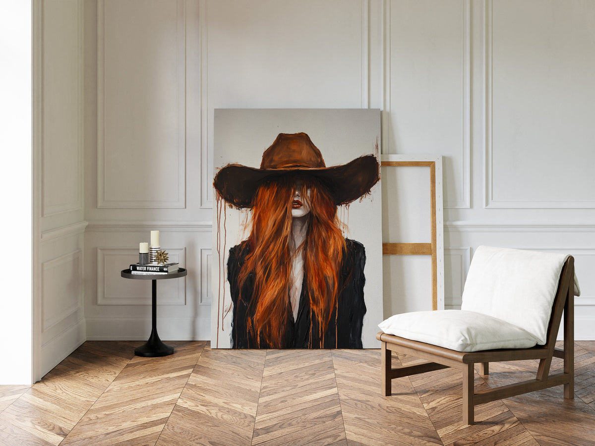 The Firebrand – Western Cowgirl Canvas Art