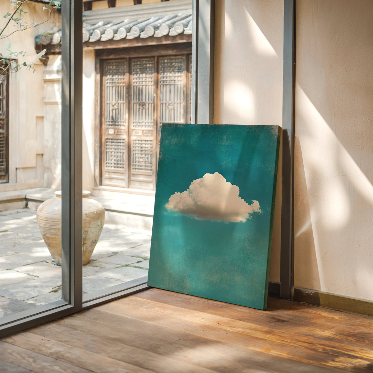 Daydream Cloud Over Turquoise Sky