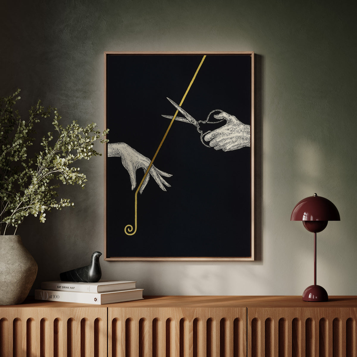 Severance Line in Gold and Ink