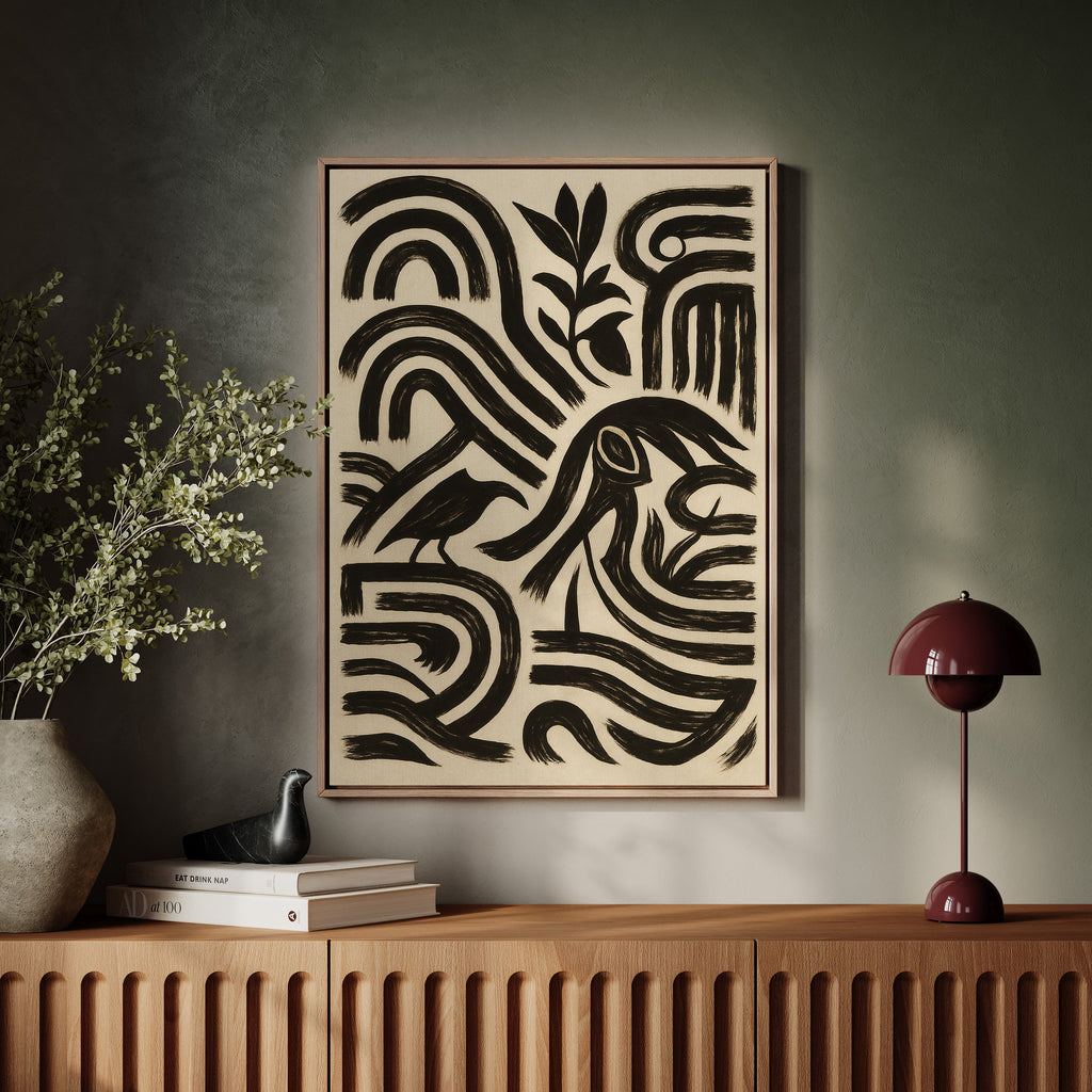 Raven Paths in Ink
