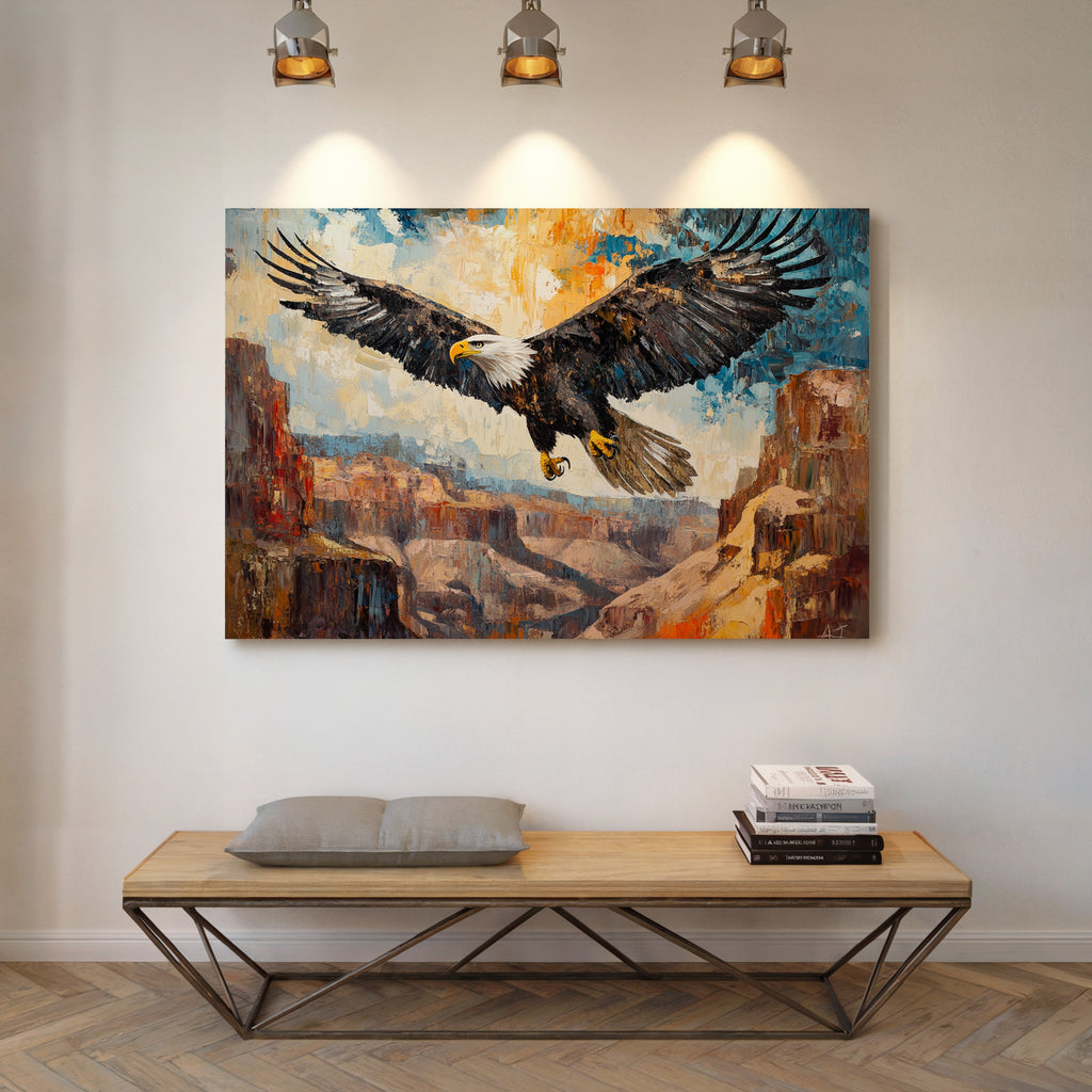 Majestic Eagle Over Painted Canyons