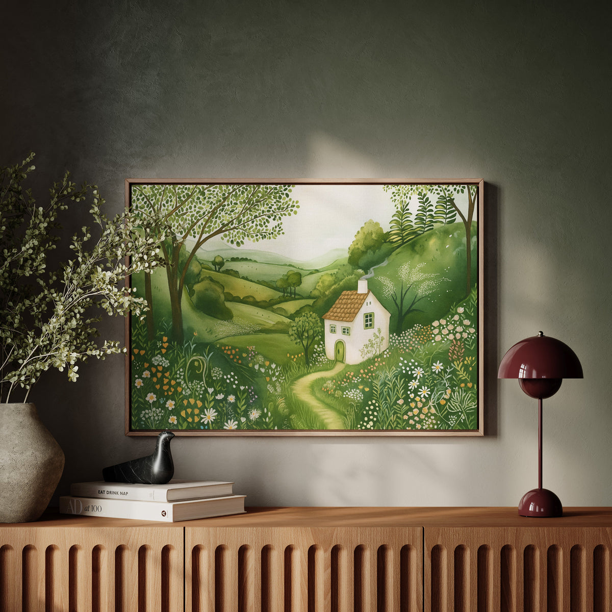 Cottage Path Through the Wildflowers