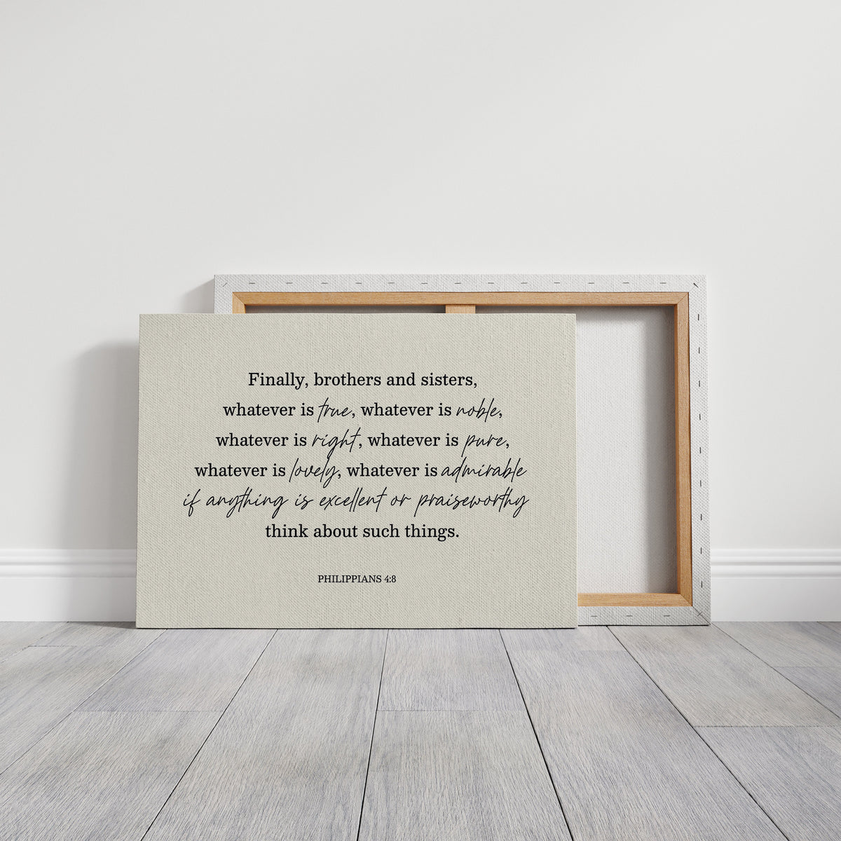Think on These Things Philippians 4:8 Print