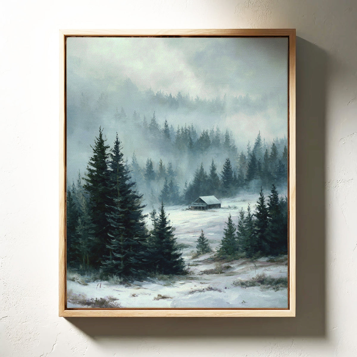 A Cabin Beneath Silent Pines