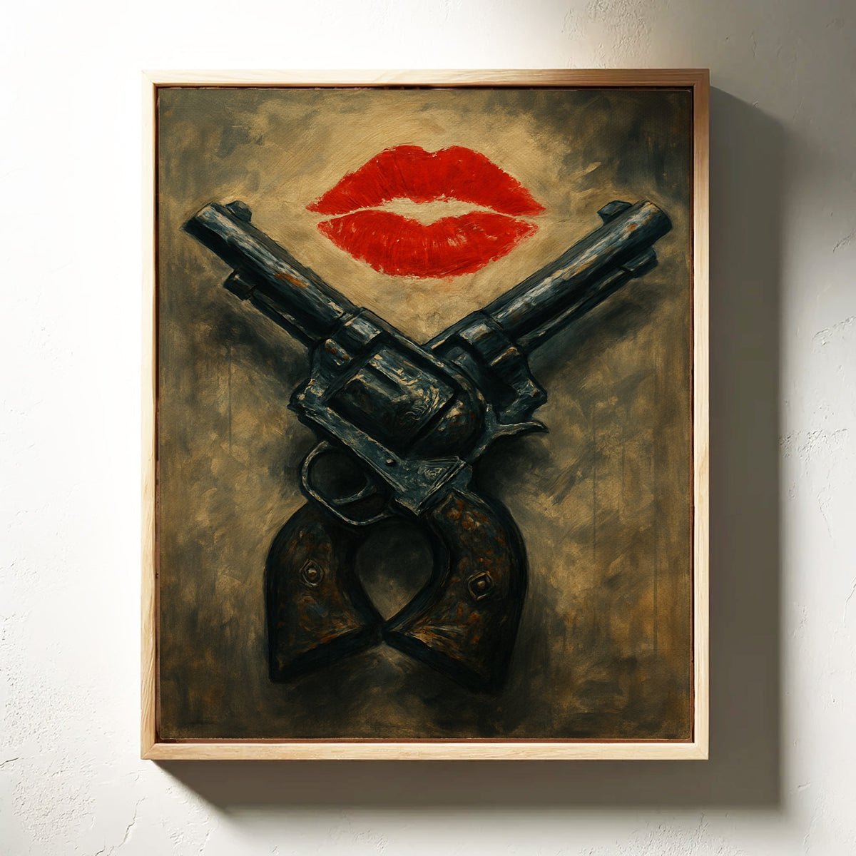 Kiss Kiss Bang Bang Western Print