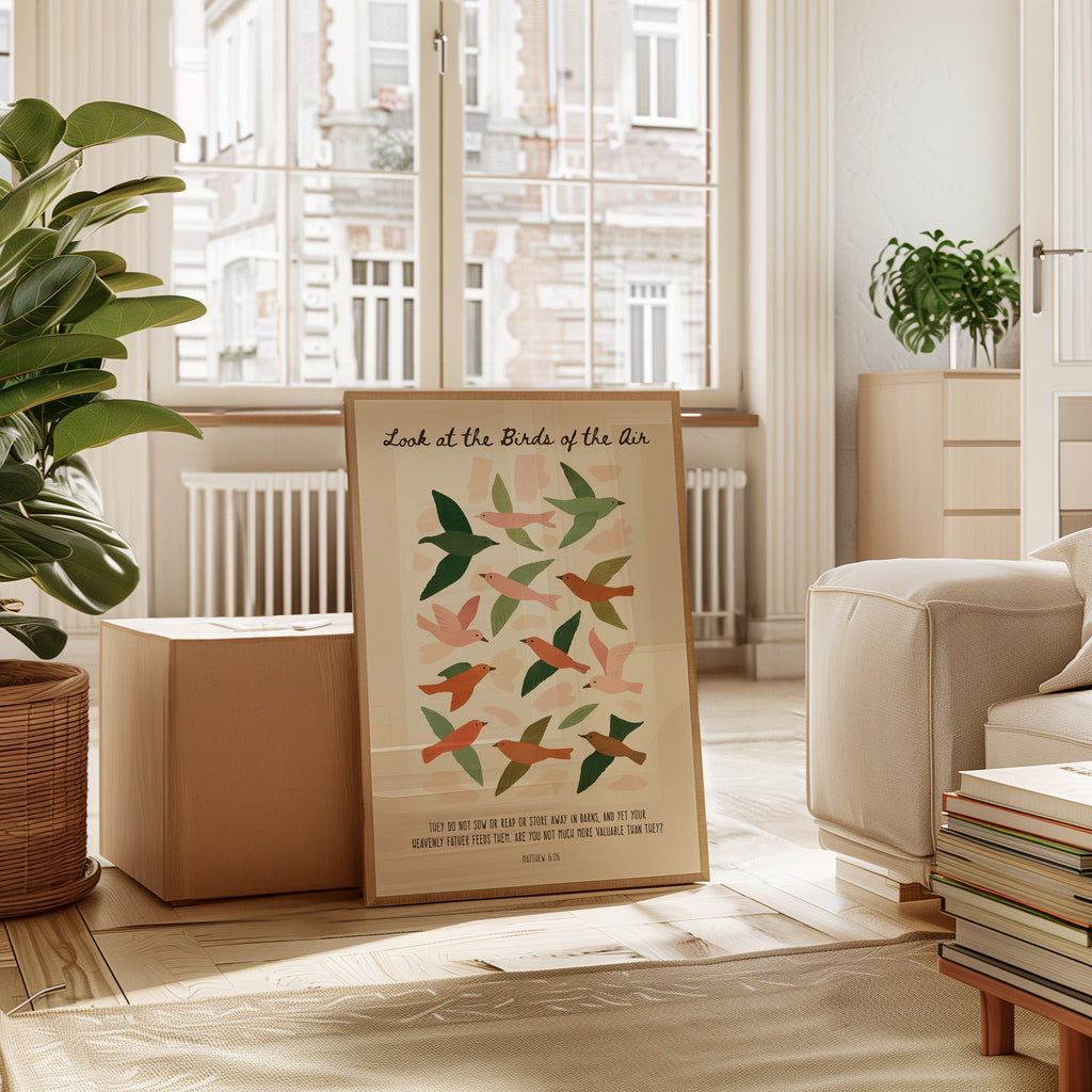 Look at the Birds of the Air Print