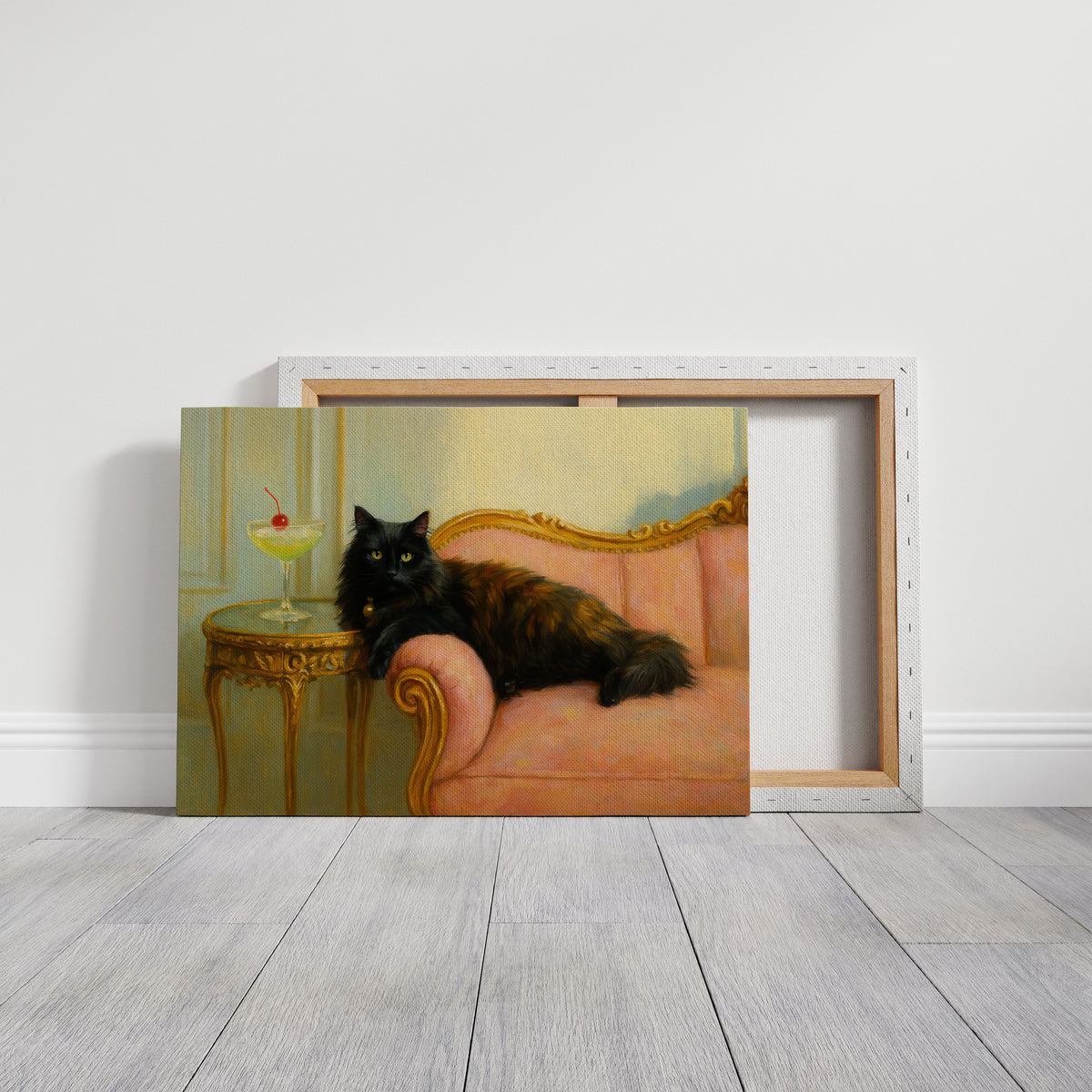 Regal Cat with a Cherry Martini