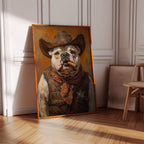 Bulldog Sheriff with a Cigar and Scowl
