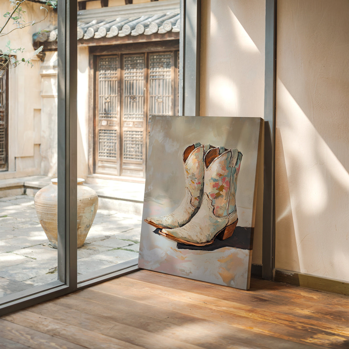 Painted Soles: Floral Cowgirl Boots