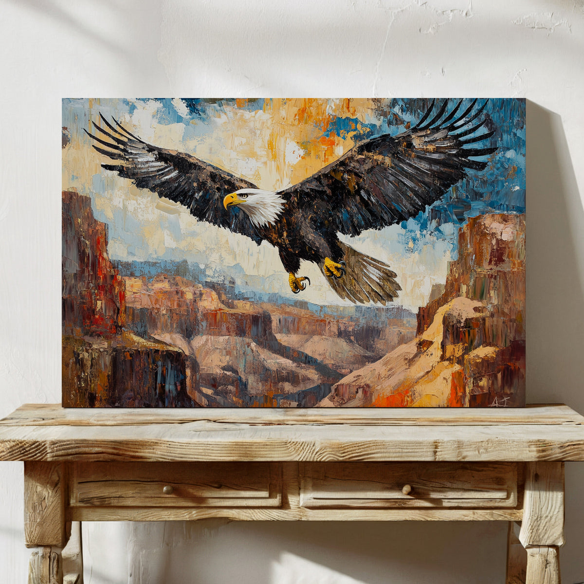 Majestic Eagle Over Painted Canyons