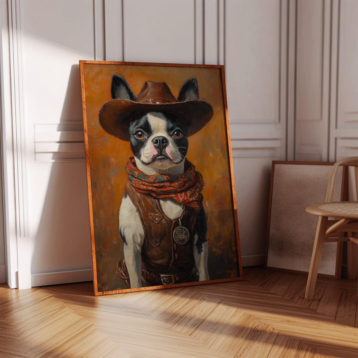 Boston Terrier Cowboy Deputy