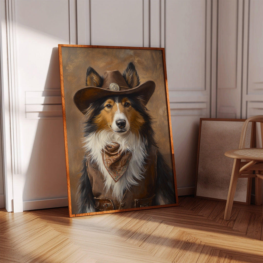 Rough Collie Sheriff of the High Plains