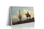 Cowboy Sundown by the Saguaro