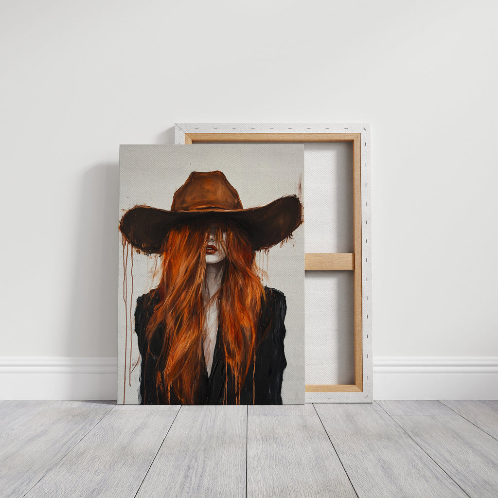 The Firebrand – Western Cowgirl Canvas Art