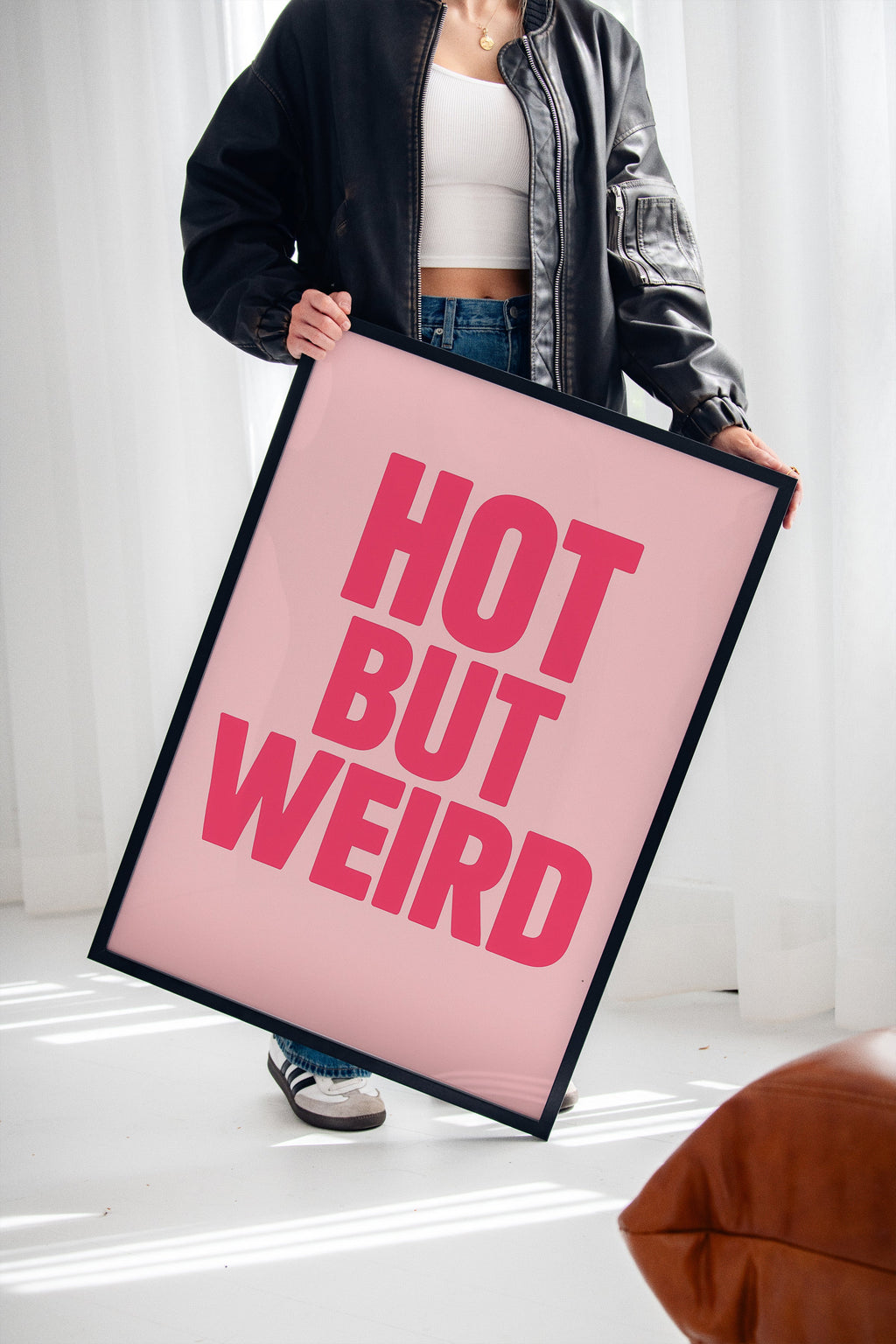 Hot But Weird Bold Pink Wall Art