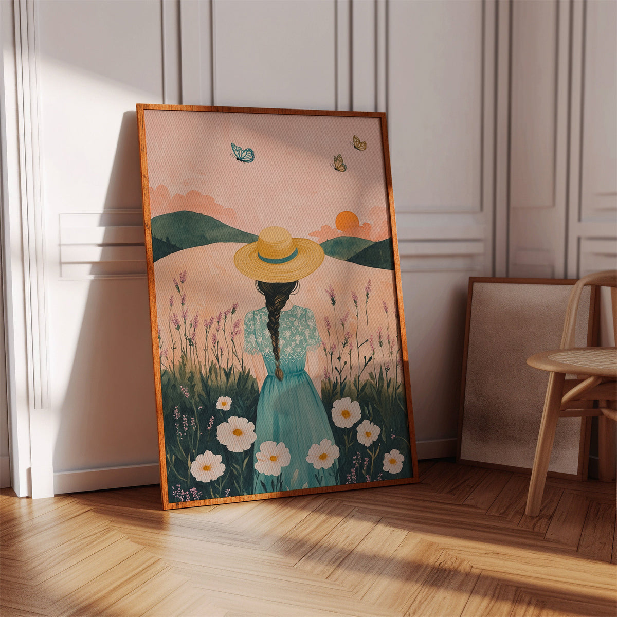 Sunset Stroll in Wildflower Dreams