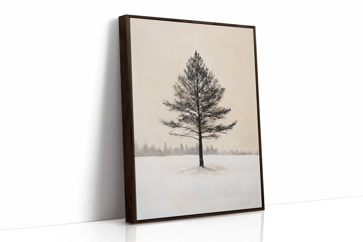 Solitude Beneath Winter's Embrace