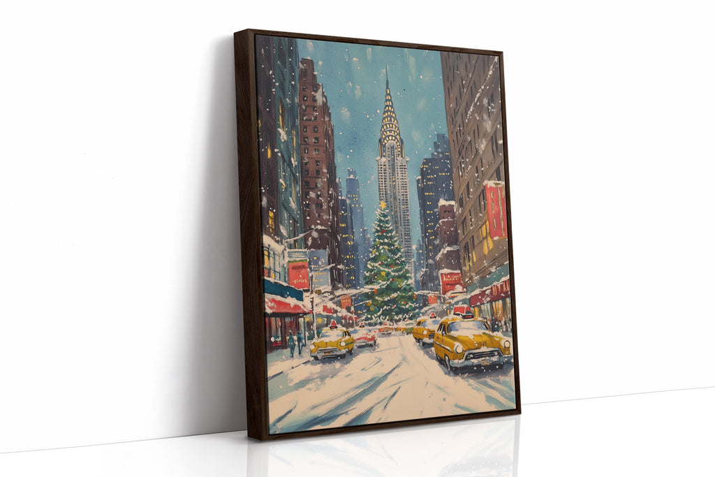 New York Winter Christmas Cityscape