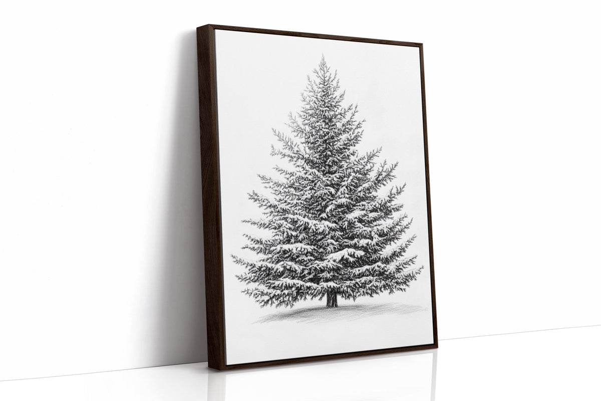 A Blanket Of White Snow-Covered Pine