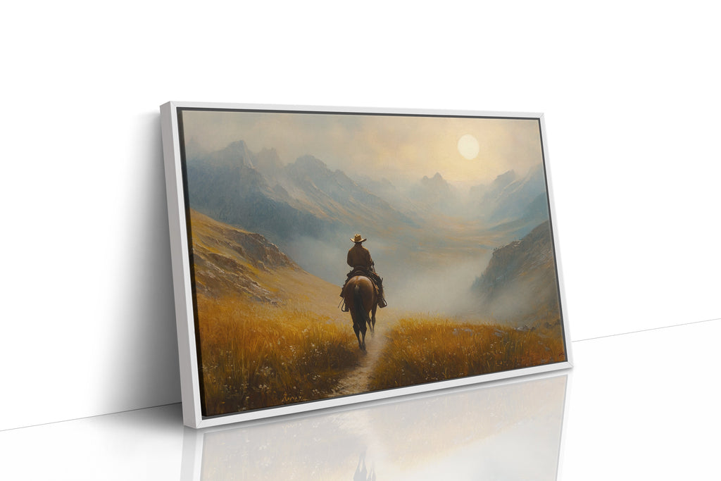 Cowboy at Sunrise in the High Country