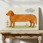 Golden Retriever Under Blue Skies