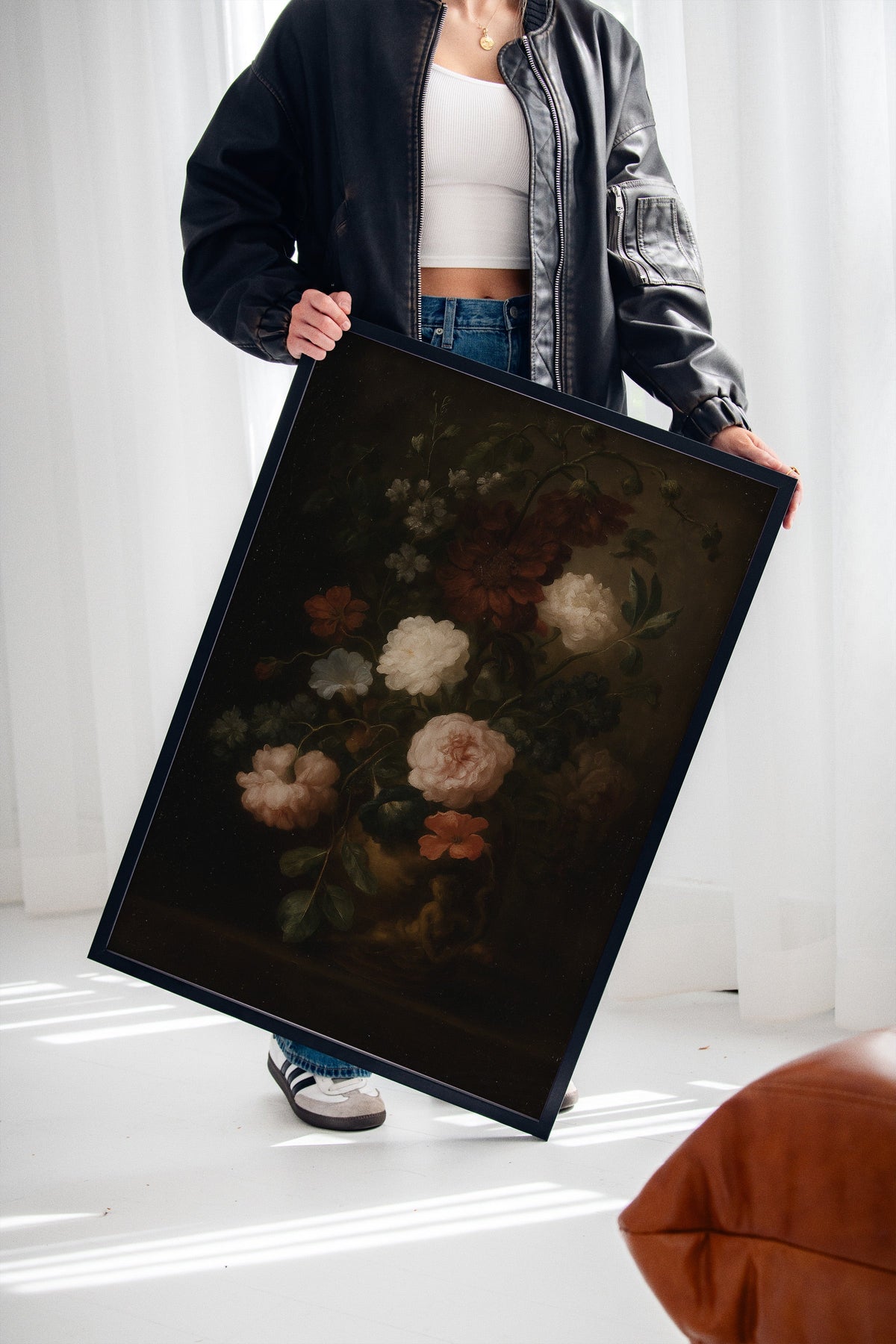 Baroque Vase of Blushing Petals