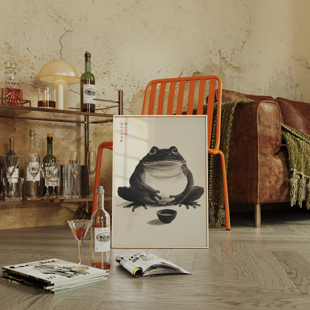 Zen Frog – A Moment of Tea