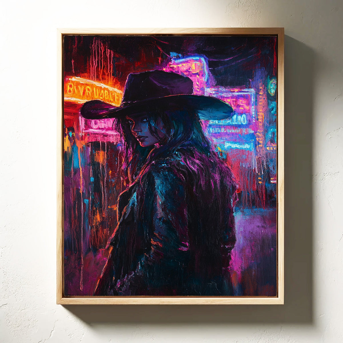 Cowgirl Noir in Neon Lights