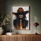 Midnight Dust – Western Cowgirl Wall Art