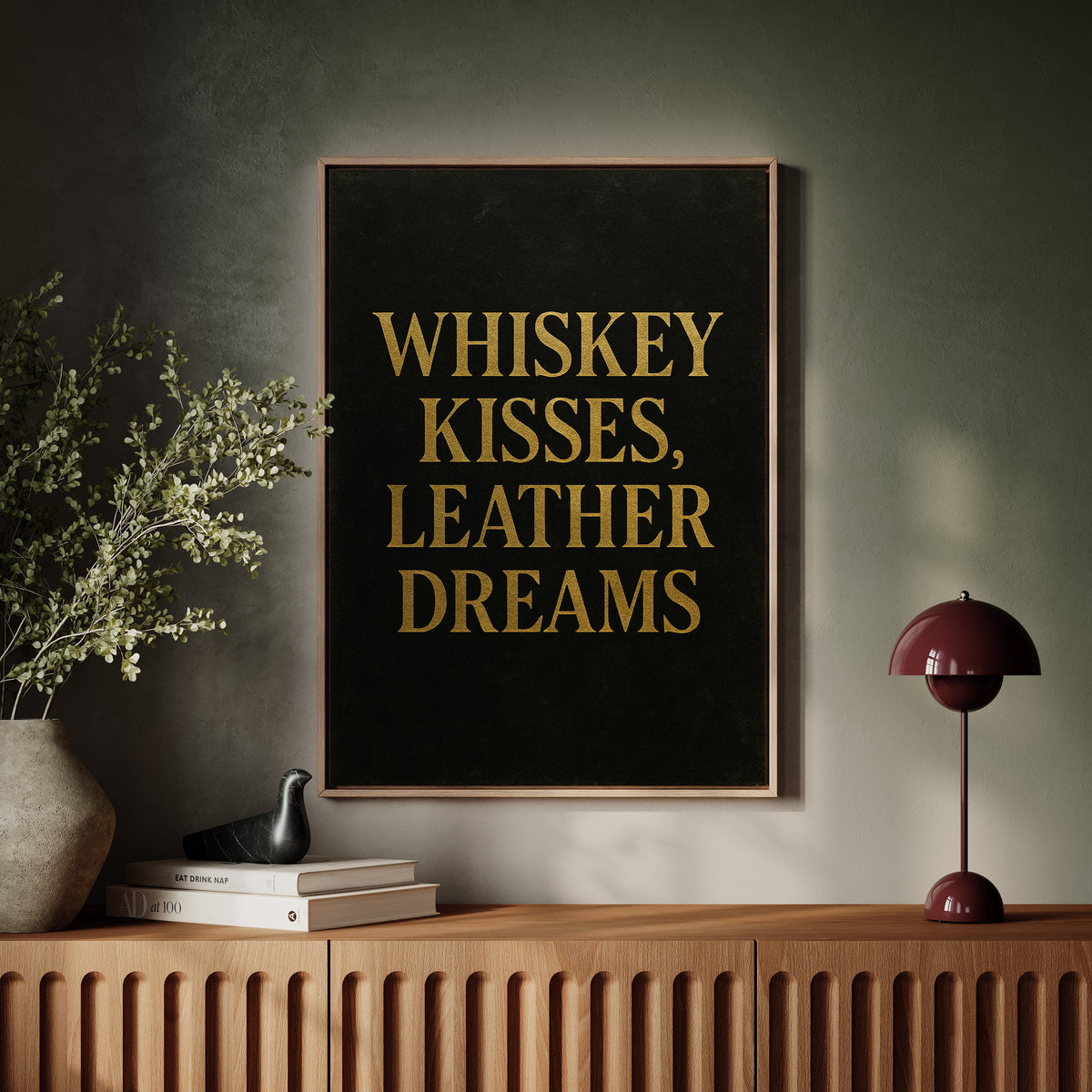Whiskey Kisses Leather Dreams