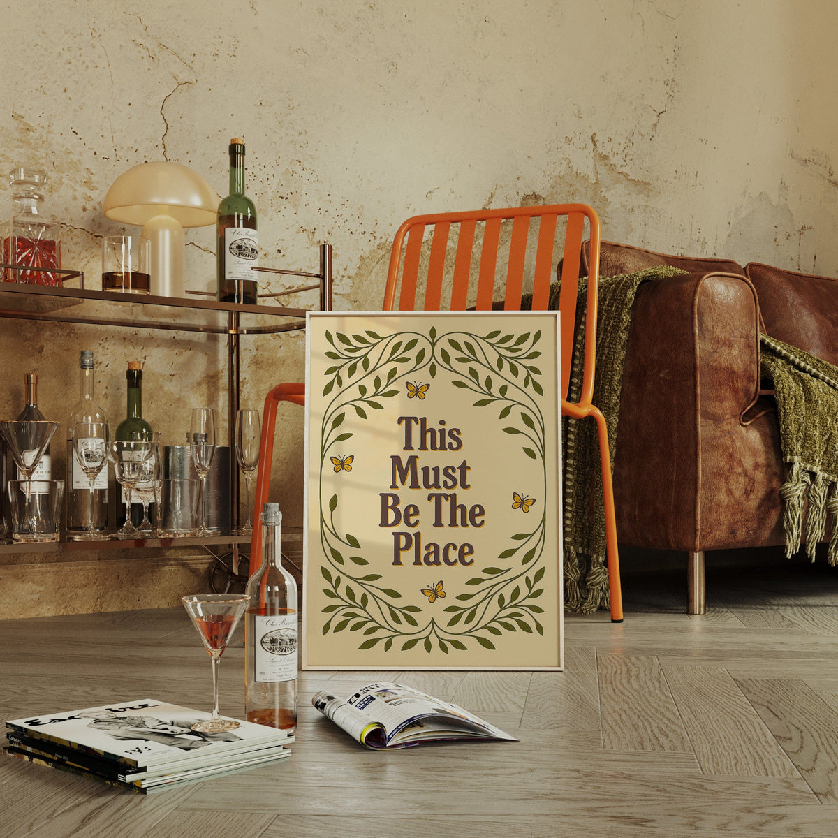 This Must Be The Place – Whimsical Nature Quote Print