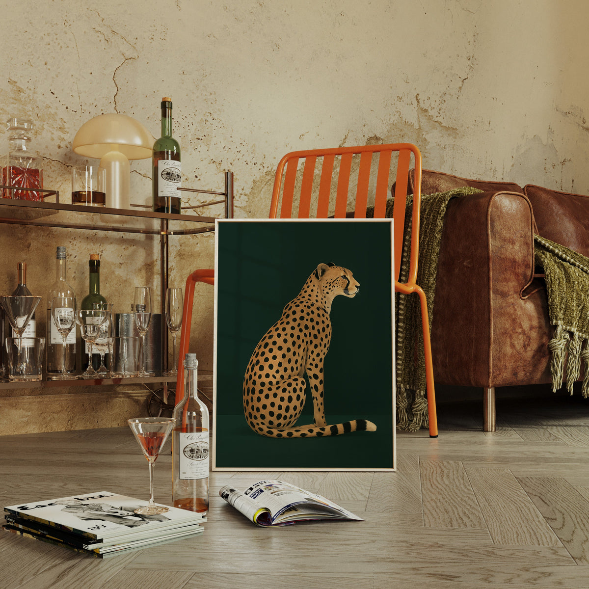 Cheetah Grace on Emerald