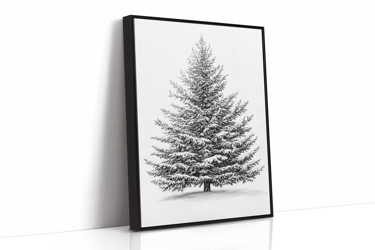 A Blanket Of White Snow-Covered Pine