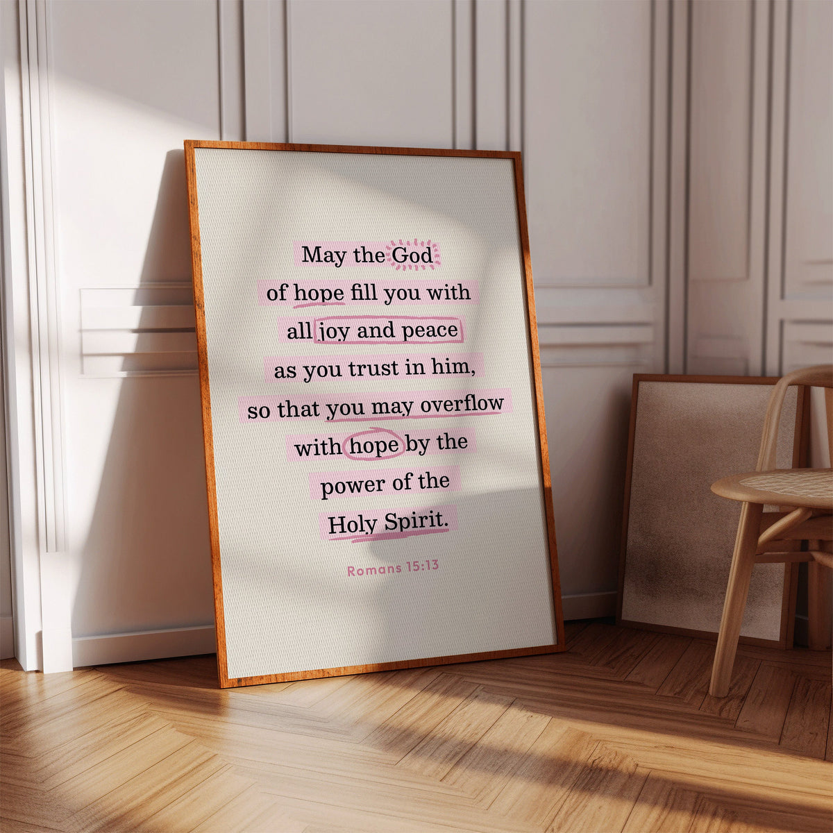 Romans 15 Hope and Peace Scripture Print